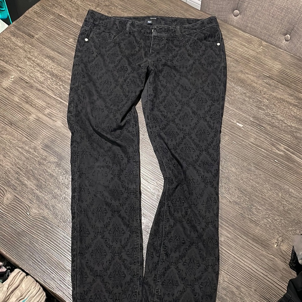 Cool black patterned jeans